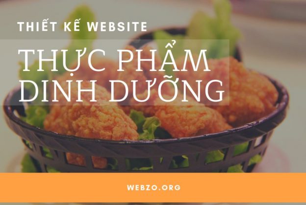 Thiết kế website thực phẩm dinh dưỡng