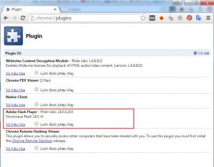 khắc phục lỗi Flash