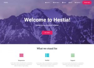 Theme wordpress miễn phí Hestia