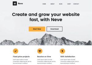 Theme wrodpress website Neve
